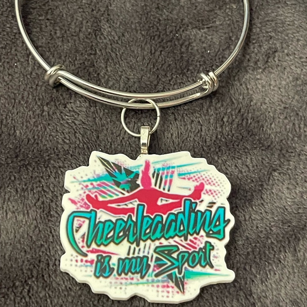 Cheerleading bracelet with Colorful Design